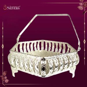 Hexagon Shape Basket with Handle