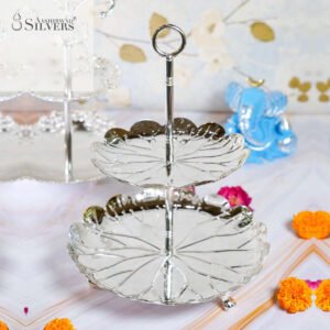 2 Tier Flower Platter