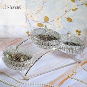 3 Tier Oval Shape Covered Bowl Stand (EKN 1989)